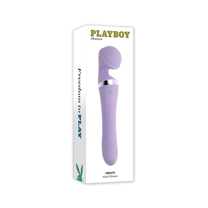 Playboy Pleasure Vibrato Wand Vibrator - Lilac